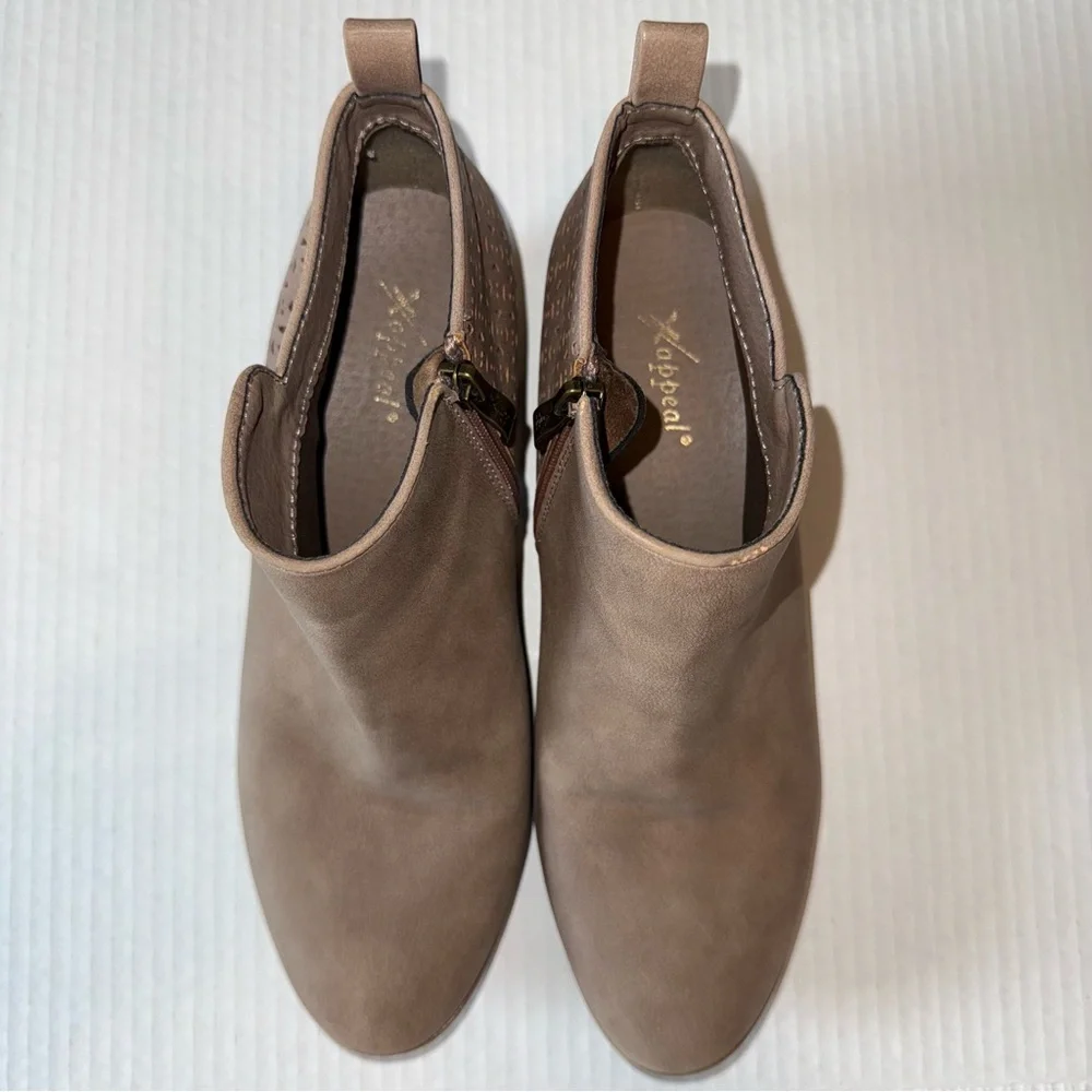 Women's Tan Beige Chic Casual Comfy Ankle Boots Shoes‎ - Picture 4 of 6